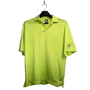Footjoy Men's Size XL Short Sleeve Polo Bright Green